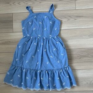 Cat and Jack chambray and embroidered dress size 14 XL